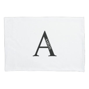 Persoonlijke Monogram en Naam Kussenhoes