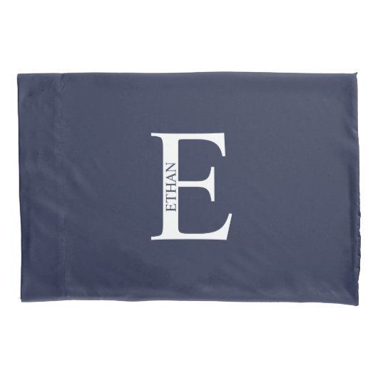 Persoonlijke Monogram en Naam Kussenhoes (Voorkant)