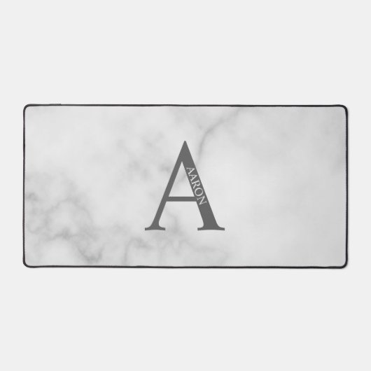 Persoonlijke Monogram en Naam Muismat Bureaumat (Voorkant)