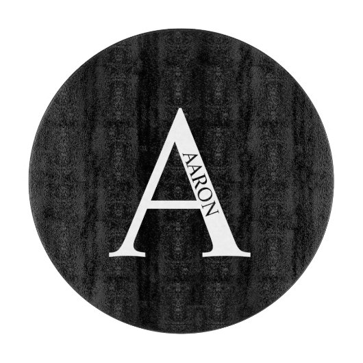 Persoonlijke Monogram en Naam Snijplank (Voorkant)