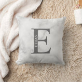 Persoonlijke monogram en naam worp kussen (Deken)