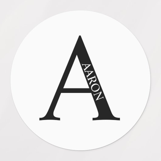 Persoonlijke Monogram- en Naamlabels Labels (Design 1)