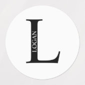 Persoonlijke Monogram- en Naamlabels Labels (Design 2)