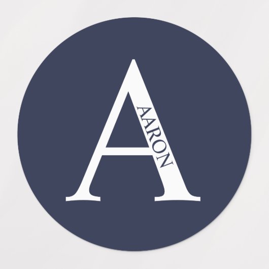 Persoonlijke Monogram- en Naamlabels Labels (Design 2)