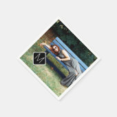 Persoonlijke Monogram Familie Fotocollage A11 Servet (Hoek)