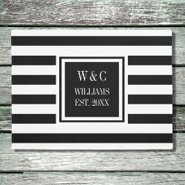 Persoonlijke Monogram Familienaam Deurmat