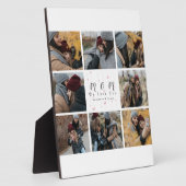 Persoonlijke Monogram Foto Collage Moeder Familie Fotoplaat (Zijkant)