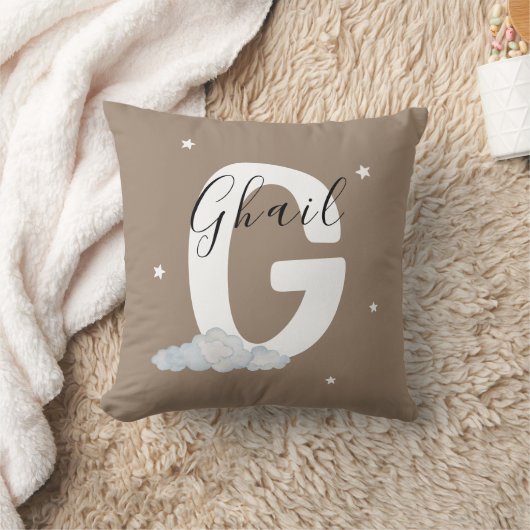 Persoonlijke Monogram G Initiaal Sierkussen (Deken)