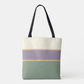 Persoonlijke Monogram Gestreepte Premium Tote Tas (Achterkant)