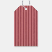 Persoonlijke monogram gestreepte strik vrolijk ker cadeaulabel (Achterkant)