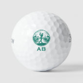 Persoonlijke Monogram Golf Golfballen (Voorkant)