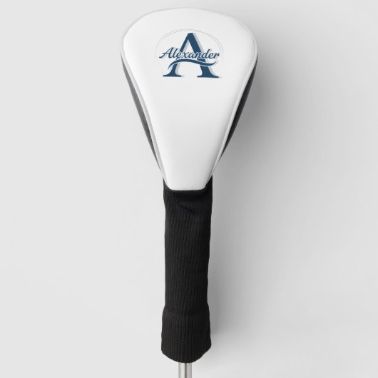 Persoonlijke Monogram Golf Head Cover (Voorkant)