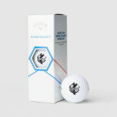Persoonlijke Monogram Golfballen - Aangepaste Cade (Verpakking)