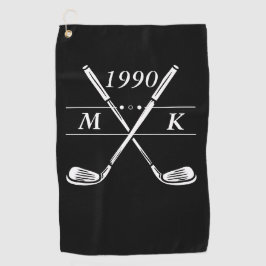 Persoonlijke Monogram Golfclubs Golfhanddoek