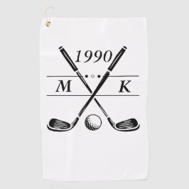 Persoonlijke Monogram Golfclubs Golfhanddoek