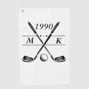 Persoonlijke Monogram Golfclubs Golfhanddoek
