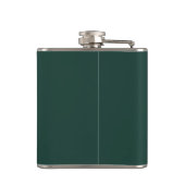 Persoonlijke Monogram Golfclubs Smaragdgroen Heupfles (Achterkant)