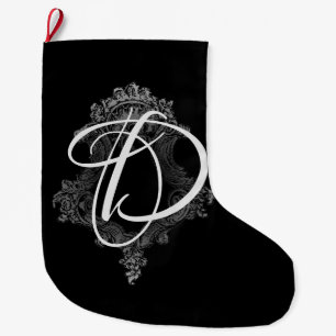 Persoonlijke Monogram Initiaal Grote Kerstsok