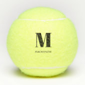 Persoonlijke Monogram Initiaal Naam Tennisballen (Voorkant)