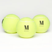 Persoonlijke Monogram Initiaal Naam Tennisballen (Multi)