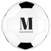Persoonlijke Monogram Initiaal Naam Voetbal (Voorkant)