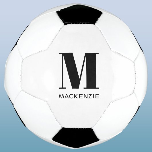 Persoonlijke Monogram Initiaal Naam Voetbal