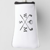 Persoonlijke monogram-initialen golfheadcover (Draai 90)