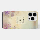 Persoonlijke Monogram iPhone 14 Pro Max Hoesje (Achterkant horizontaal)