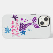 Persoonlijke Monogram iPhone Hoes, Aangepaste Naam Hoesje (Achterkant horizontaal)