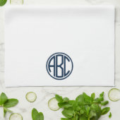 Persoonlijke Monogram Keukenhanddoek (Gevouwen)