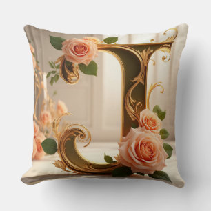 🌷 Persoonlijke Monogram Letter J Decoratie 🌼 Kussen