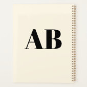 Persoonlijke Monogram Naam Aangepaste Planner 2027 (Achterkant)
