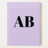 Persoonlijke Monogram Naam Aangepaste Planner 2027 (Achterkant)