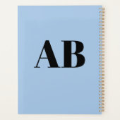 Persoonlijke Monogram Naam Aangepaste Planner 2027 (Achterkant)