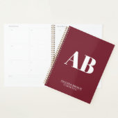 Persoonlijke Monogram Naam Aangepaste Planner 2027 (Display)