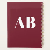 Persoonlijke Monogram Naam Aangepaste Planner 2027 (Achterkant)