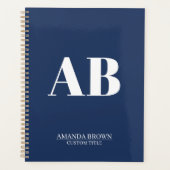 Persoonlijke Monogram Naam Aangepaste Planner 2027 (Voorkant)