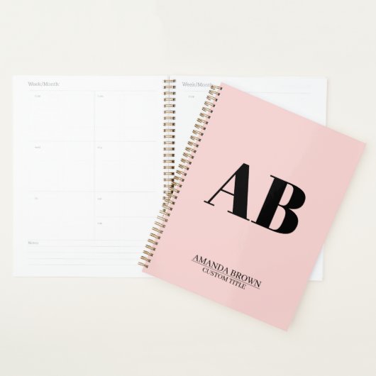 Persoonlijke Monogram Naam Aangepaste Planner 2027 (Display)