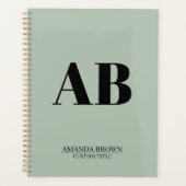 Persoonlijke Monogram Naam Aangepaste Planner 2027 (Voorkant)