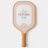Persoonlijke Monogram Naam Beste Oma Ooit Pickleball Paddle (Achterkant)