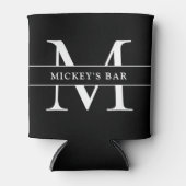 Persoonlijke Monogram Naam Blikjeskoeler (Voorkant)