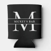 Persoonlijke Monogram Naam Blikjeskoeler (Achterkant)