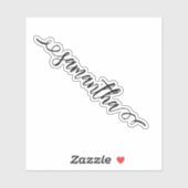 Persoonlijke Monogram Naam Calligraphy  Sticker (Vel)