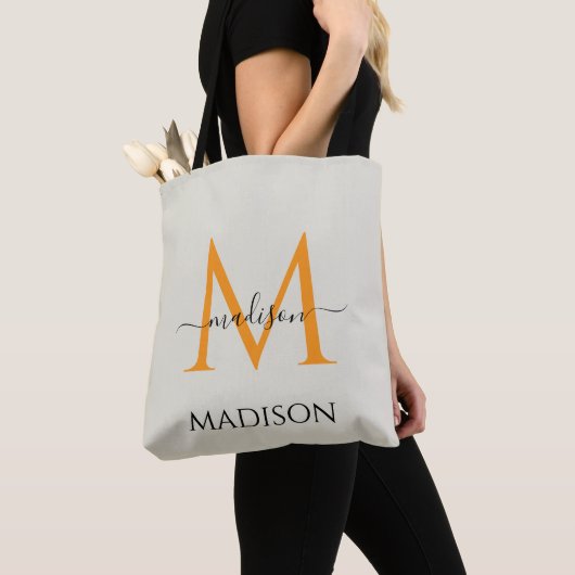 Persoonlijke Monogram & Naam Canvas Tas Cadeau (Dichtbij)