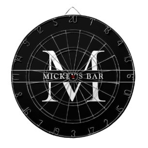 Persoonlijke Monogram Naam Dartbord