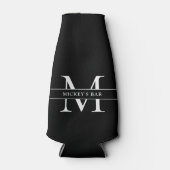 Persoonlijke Monogram Naam Flesjeskoeler (Voorkant)