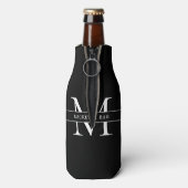 Persoonlijke Monogram Naam Flesjeskoeler (Fles Achterkant)