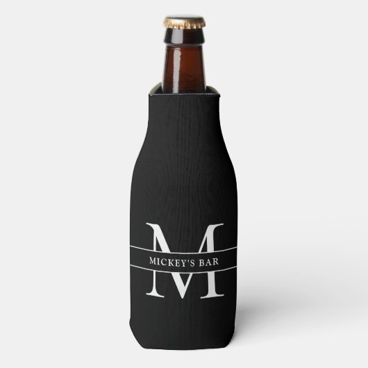 Persoonlijke Monogram Naam Flesjeskoeler (Fles Voorkant)