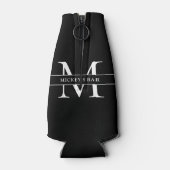 Persoonlijke Monogram Naam Flesjeskoeler (Achterkant)