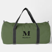 Persoonlijke Monogram Naam Groen Plunjezak (Voorkant)